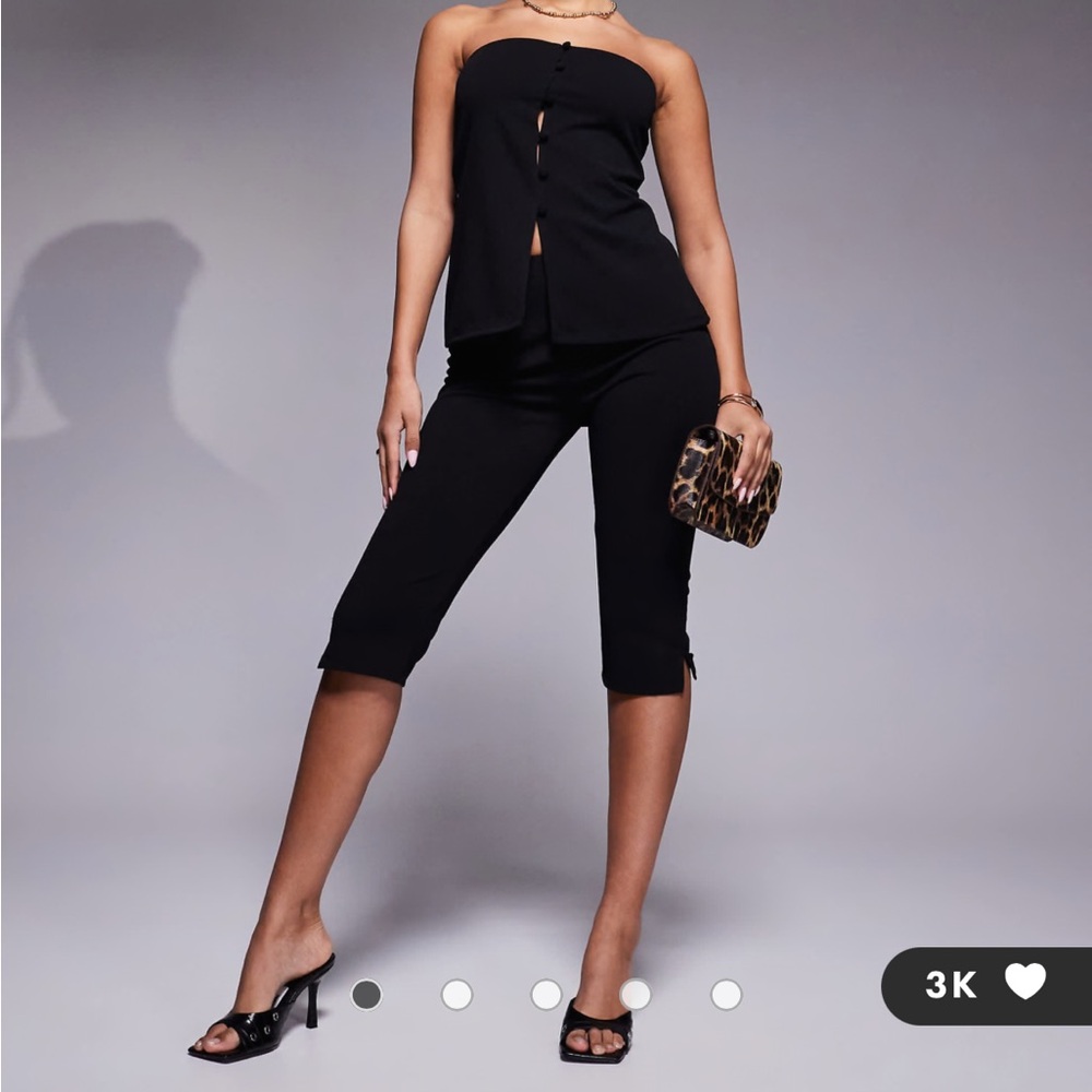 ASOS Black Strapless Jumpsuit
